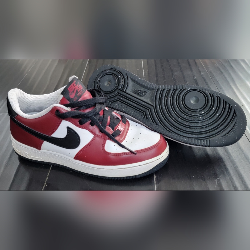 Nike Kids Sneakers Red Black And White